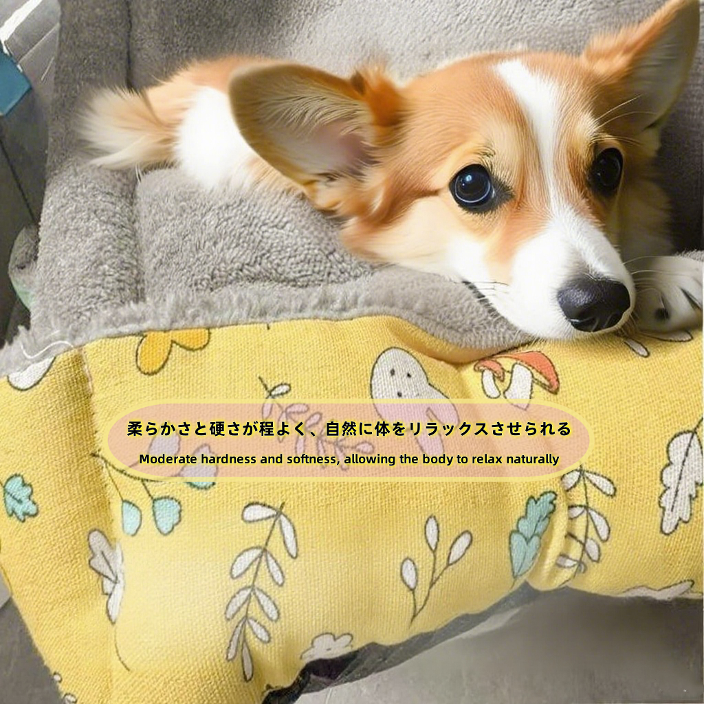 Patterned pet bed