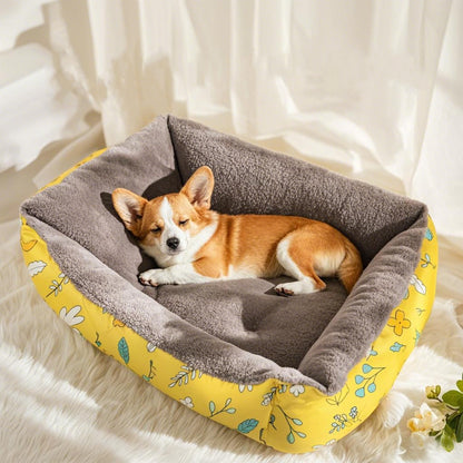 Patterned pet bed